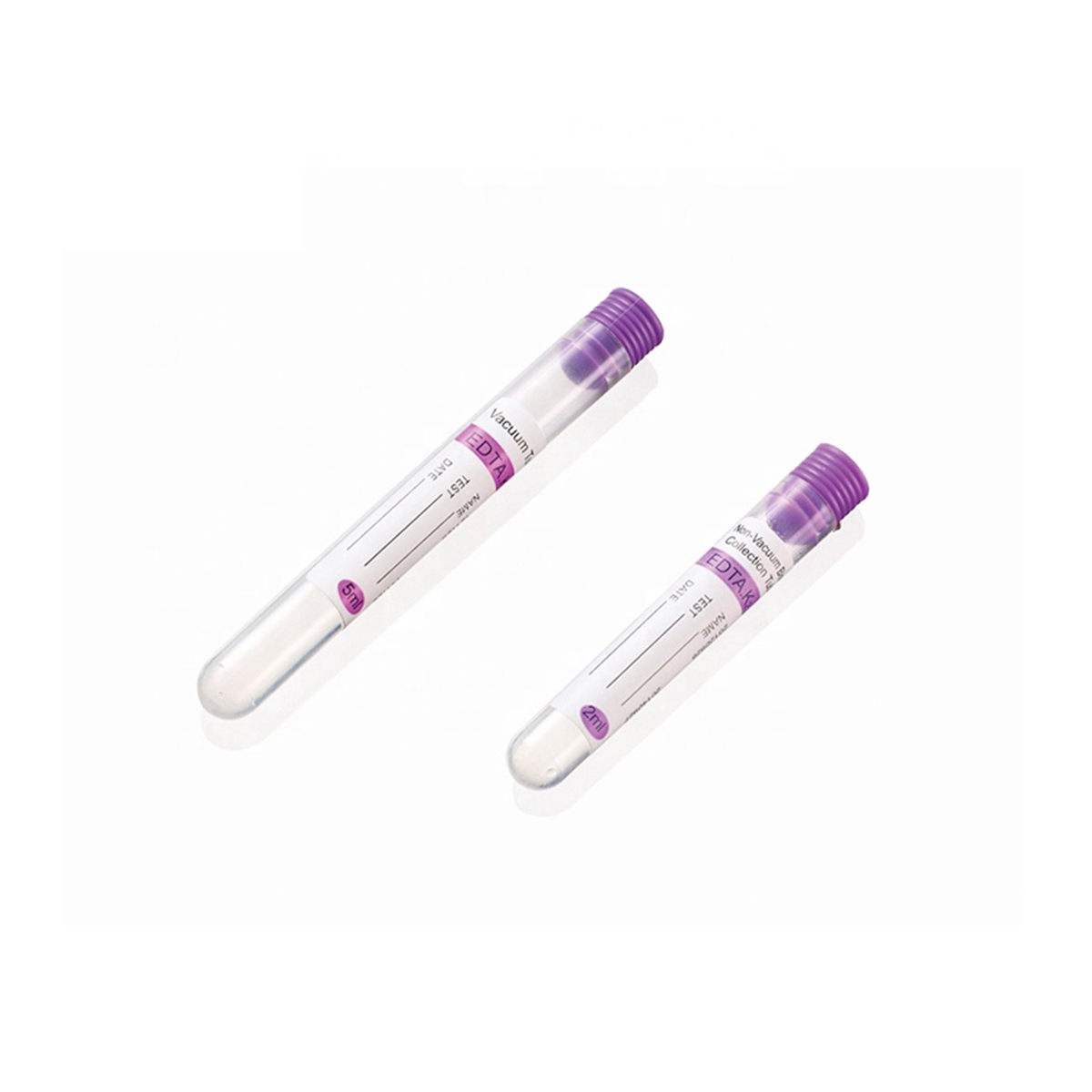 Tubo EDTA K2 5ml (Plastico) Tradicional